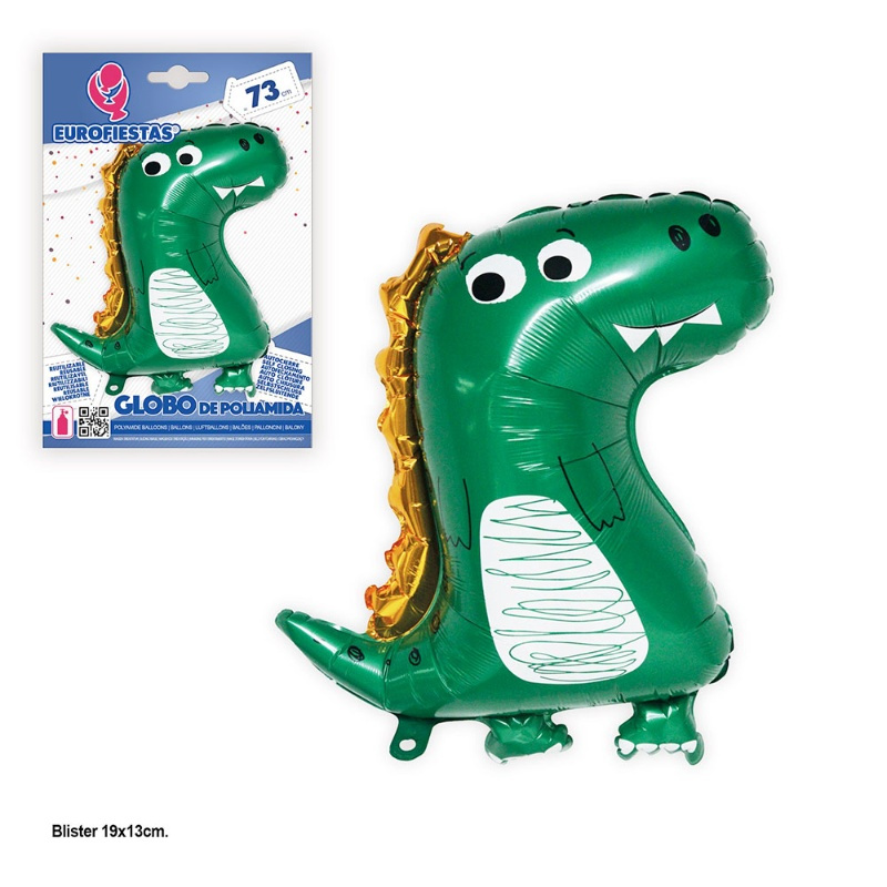 Globo Poliamida Dino infantil 73x58 cms.