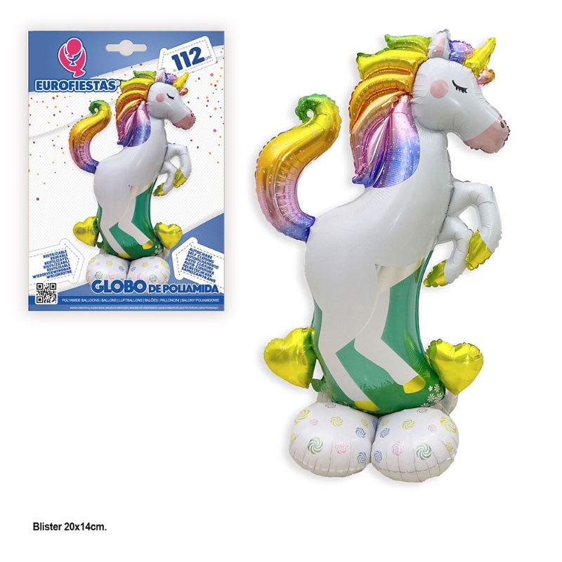 Globo Poliamida Unicornio base 112 cms.