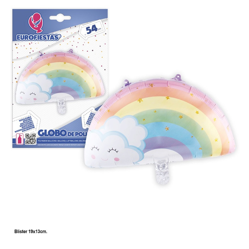 Globo Poliamida Arco Iris 54 cms.