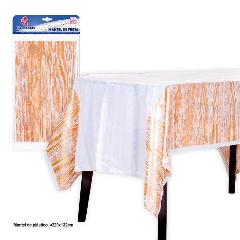 Mantel Oro/Rosa 220x132 cms vetas colore