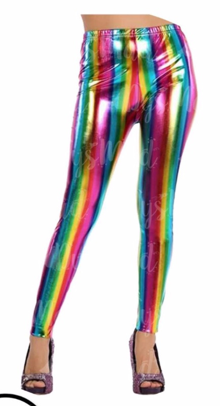 Mallas rainbow brillo adulto