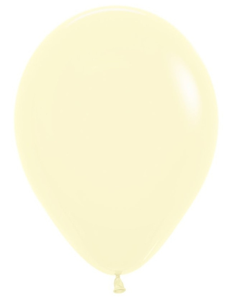 Globos Latex pastel amarillo 12.5cm 100u