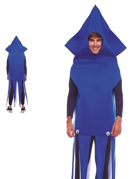Disfraz de pulpo azul para adultos
