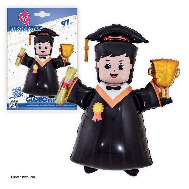 Globo Poliamida niño graduado 97 cms