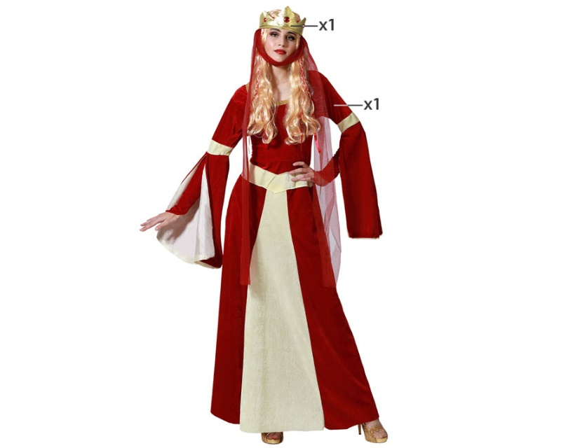 Disfraz Dama medieval noble para mujer