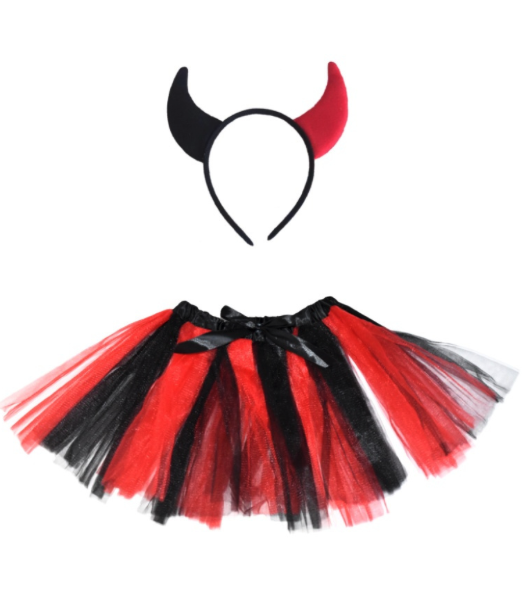 Set Diablesa TuTu + cuernos infantil