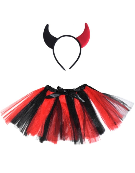 Set Diablesa TuTu + cuernos infantil