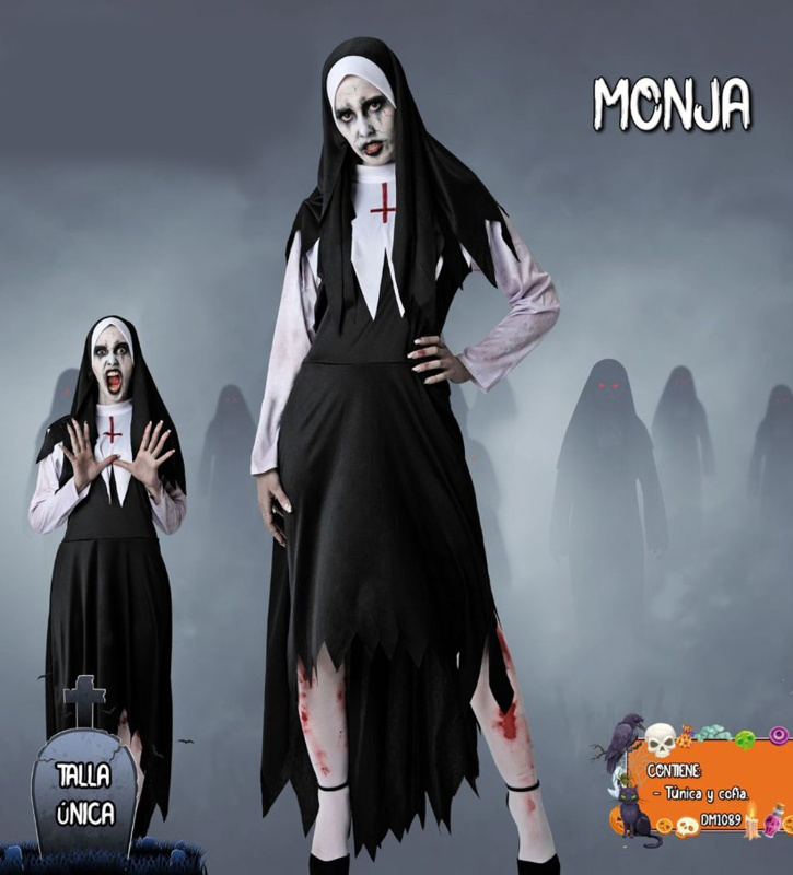 Disfraz monja Zombie mujer