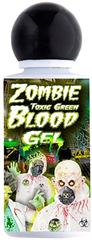 Frasco Gel sangre verde tóxica zombie