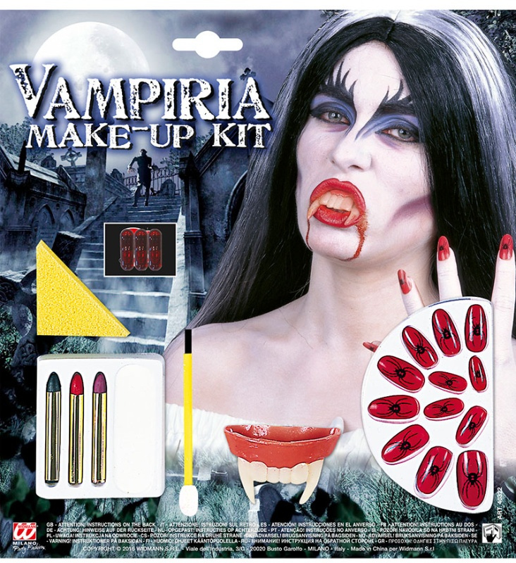 Set maquillaje vampira con accesorios