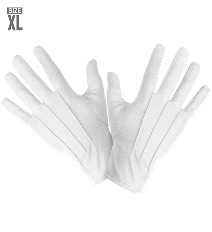 Guantes blancos adulto T.XL