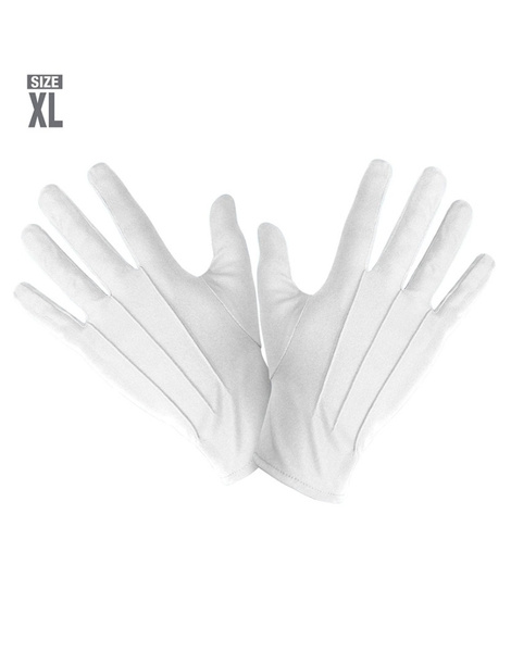 Guantes blancos adulto T.XL