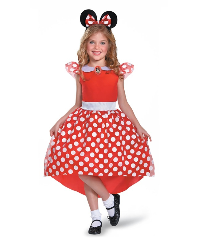 Disfraz Disney Minnie rojo classic niña