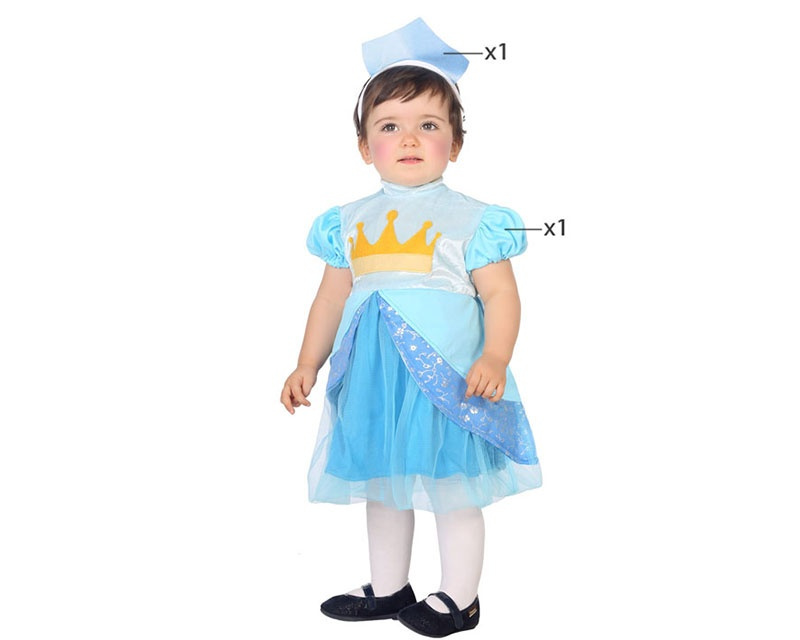 Disfraz Princesita azul para bebés