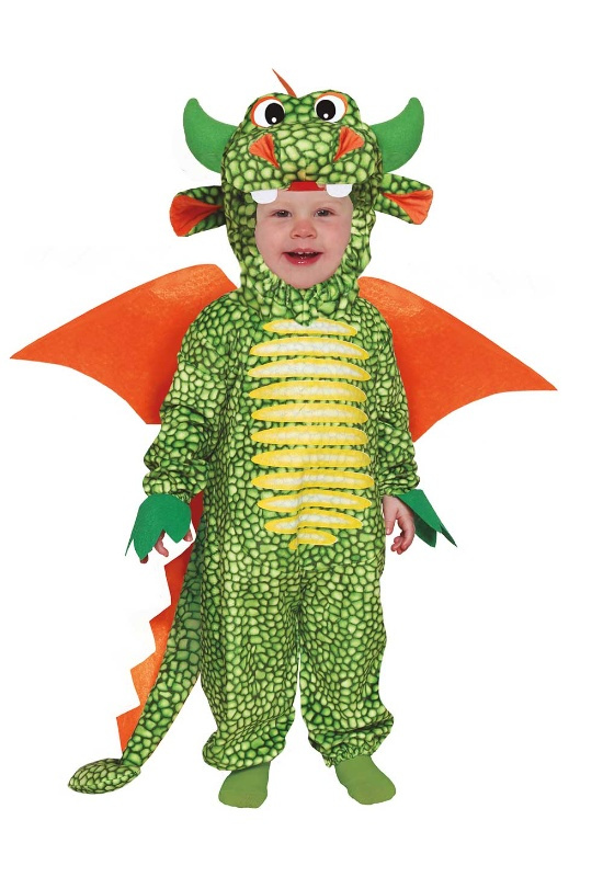 Disfraz Dragoncito verde para bebés