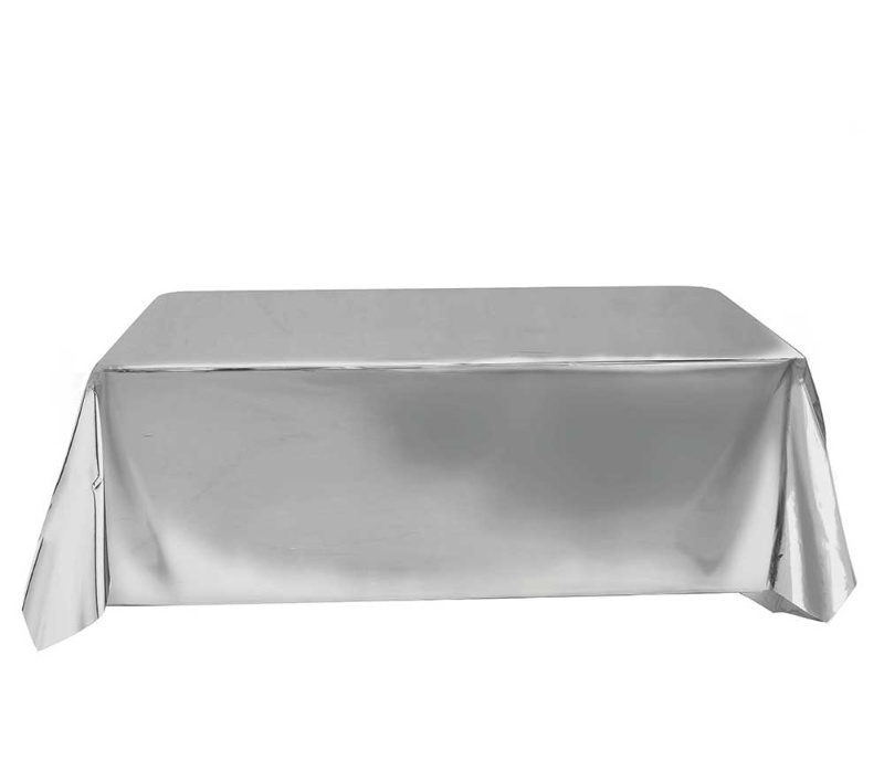 Mantel plata metalizado 137x274cms.