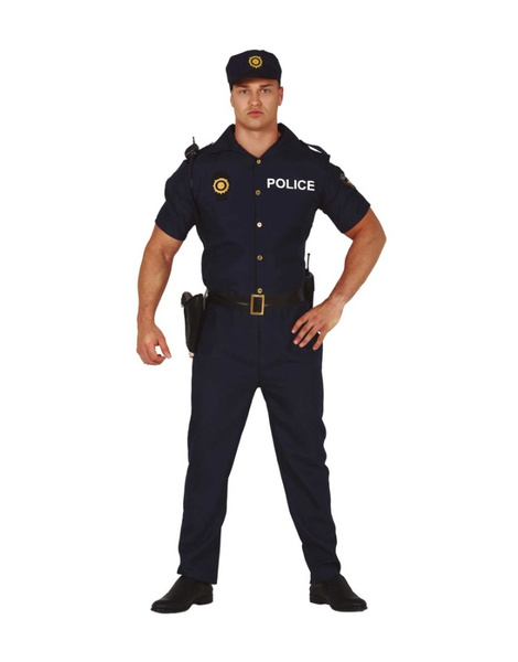 Adultos Police Officer Disfraz Policía Hombre Mujer Uniforme