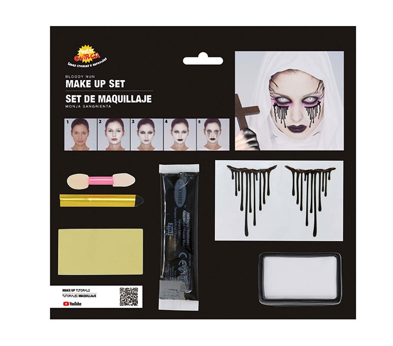 Set Maquillaje monja siniestra