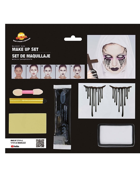 Set Maquillaje monja siniestra