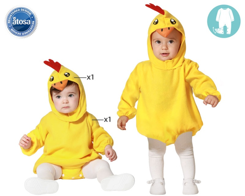 Disfraz Pollito unisex para bebés