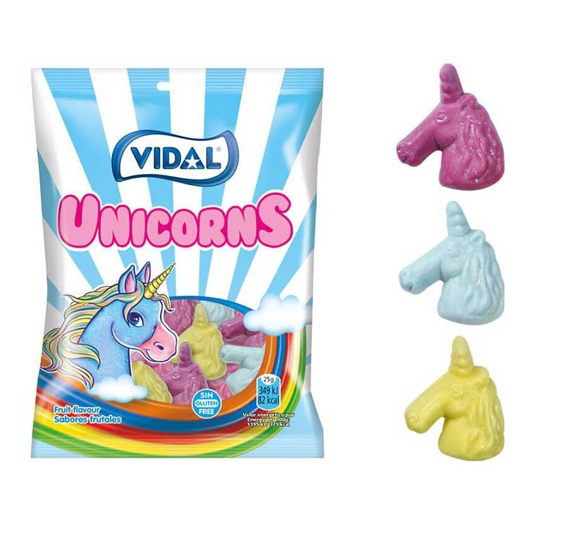 Bolsa 90gr. Jelly Unicorns Vidal