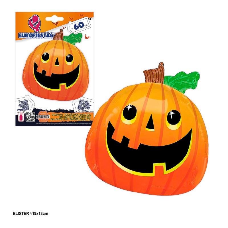 Globos Foil Halloween calabaza 60cms.