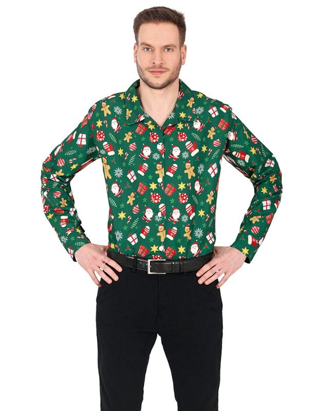 Camisa estampada Santa Claus