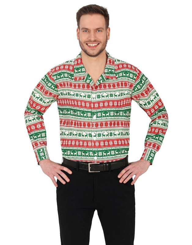 Camisa estampado  navideño