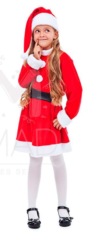 Traje Mama Noel infantil económico