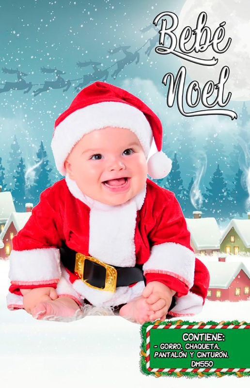 Traje Papa Noel para bebés