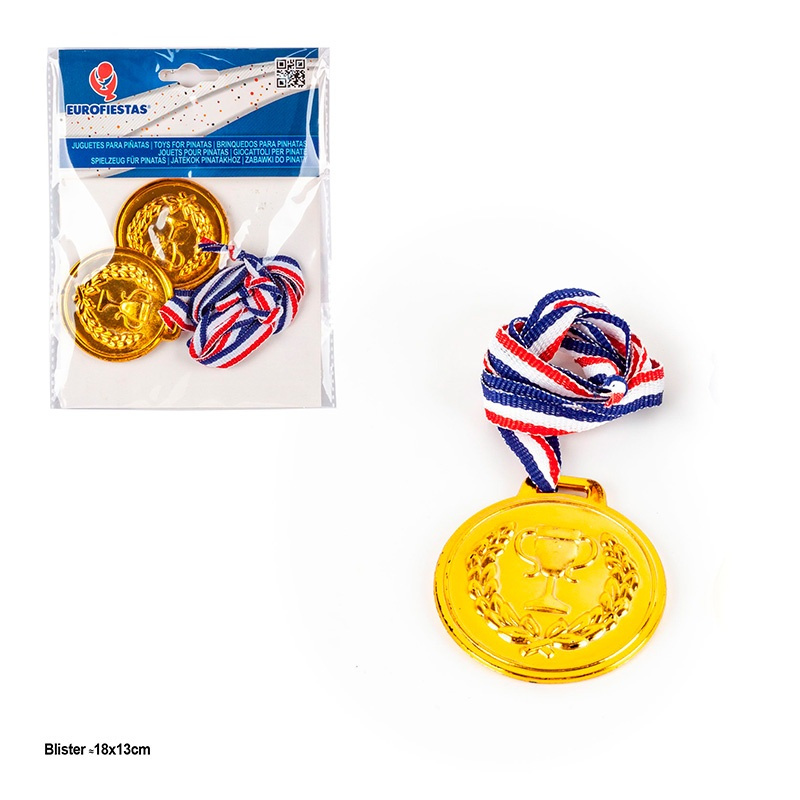 Juguetes piñatas medalla Oro Grande 2pcs