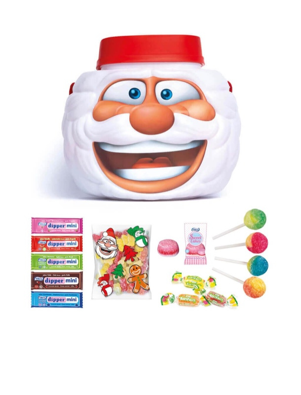 Cabeza Papa Noel 180g.