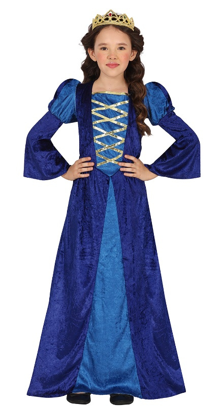 Disfraz princesa medieval azul