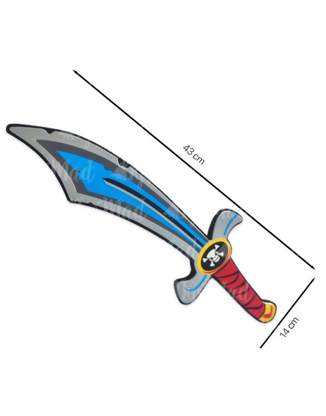 Espada Pirata Goma Eva 43 cm para niños