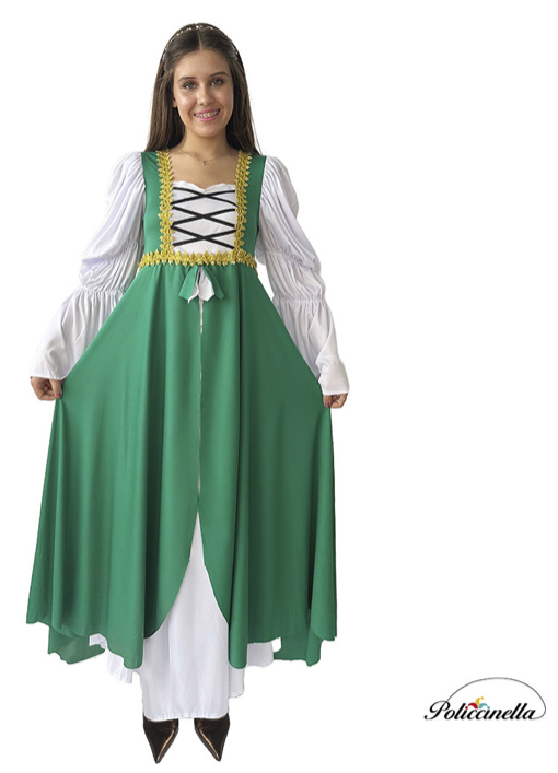 Disfraz Mujer Medieval verde