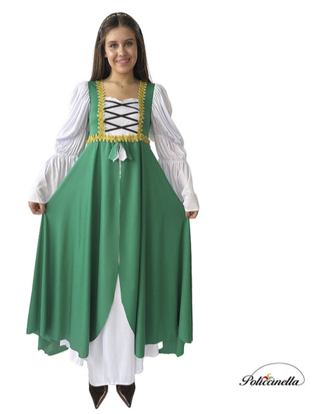 Disfraz Mujer Medieval verde