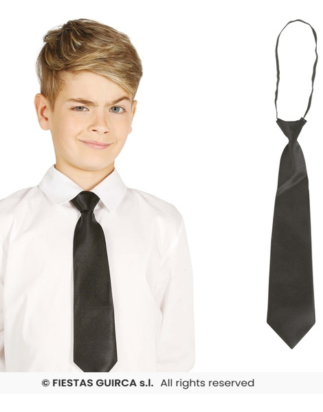 Corbata negra 30 cms Infantil