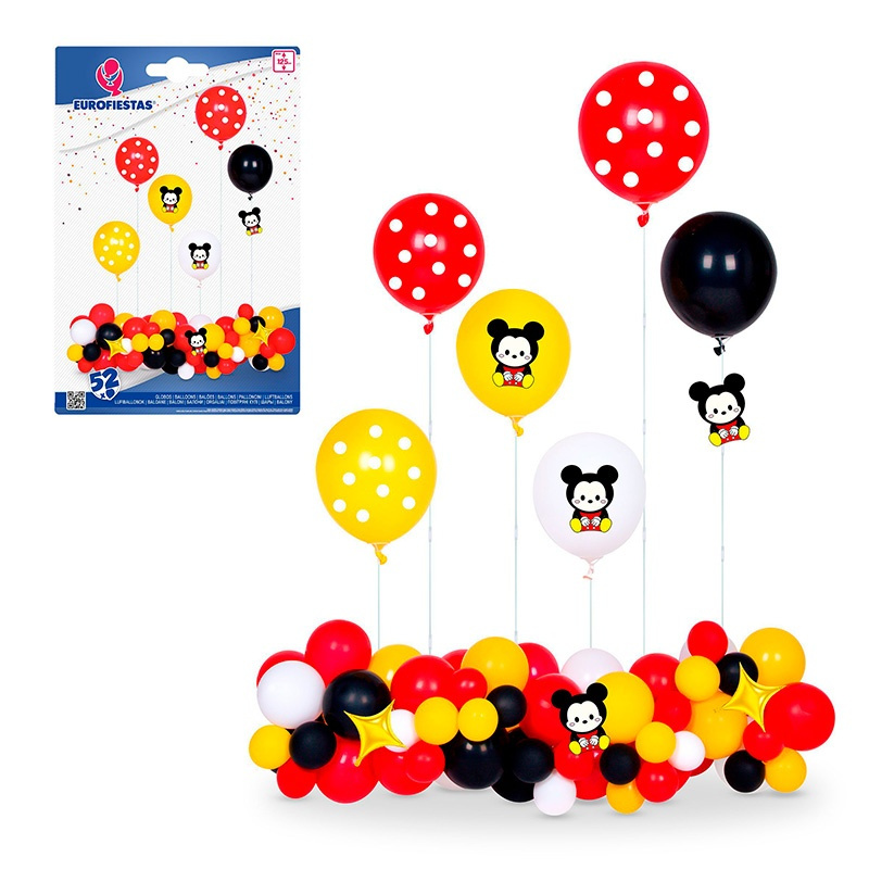 Set 52 Globos Ratoncito 6 Sop. Max 125cm