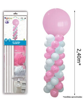 Kit Columna Globos 2,40M. colores