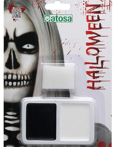 Maquillaje Halloween blanco-negro