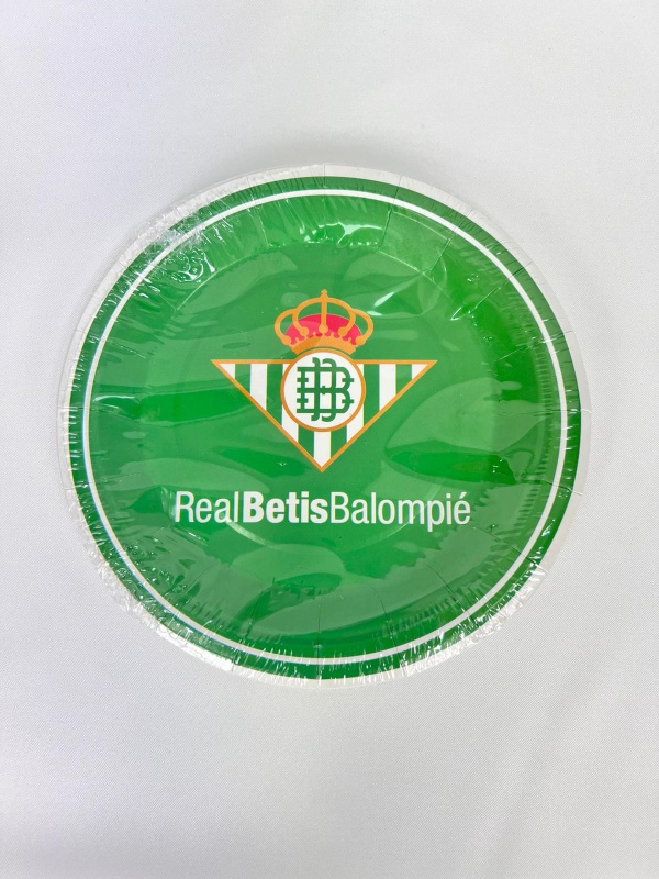 Platos Real Betis Balompie 8 unid. 18cms