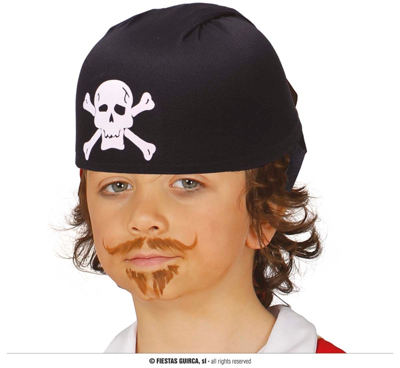 Sombrero Pirata Tela negro infantil