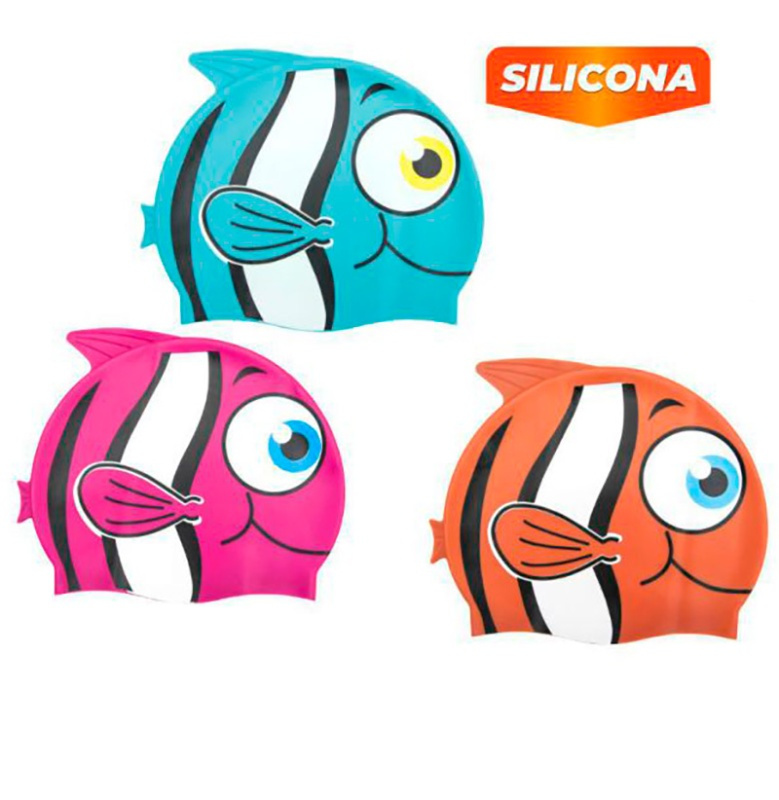 Gorro baño silicona peces  INF. +3 años