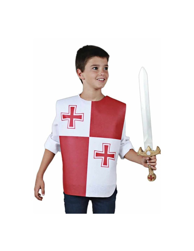 Peto Medieval Doble Cruz Infantil