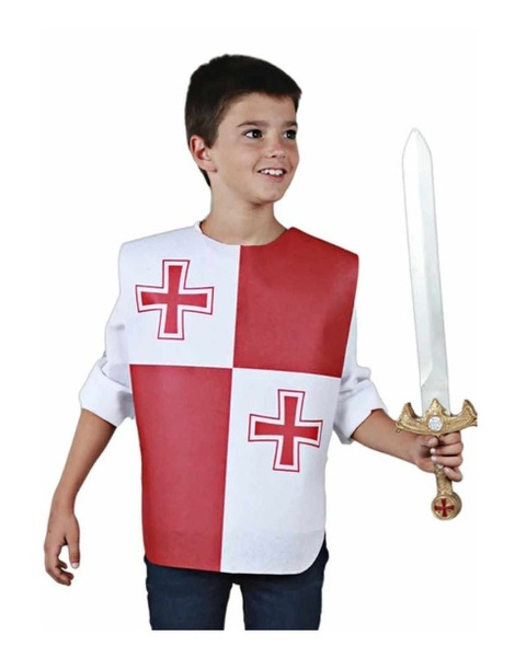 Peto Medieval Doble Cruz Infantil