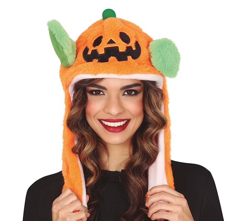 Gorro Calabaza Peluche Con Movimiento