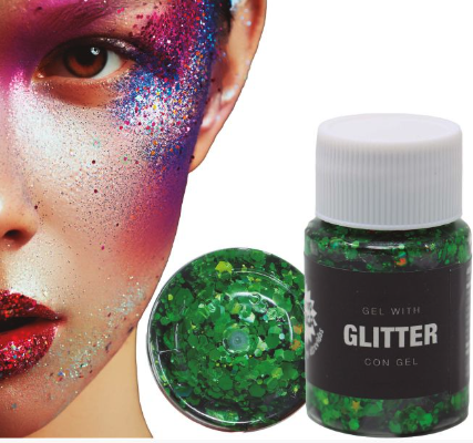 Gel Glitter 20/30gr. colores varios