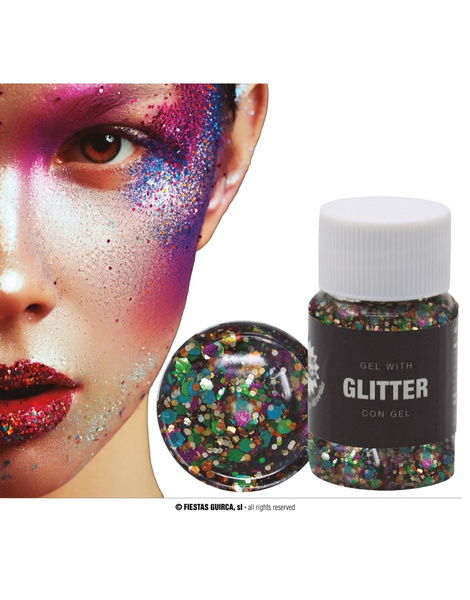 Gel Con Glitter 20gr. colores varios