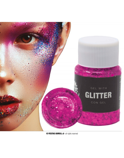 Gel Con Glitter 20gr. colores varios