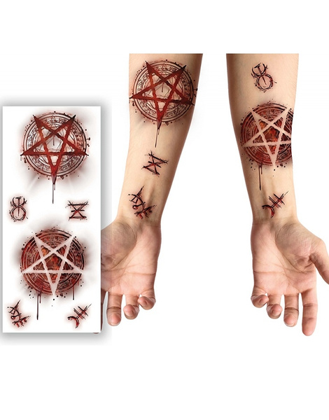 Tatuaje Satanico 30X13CM